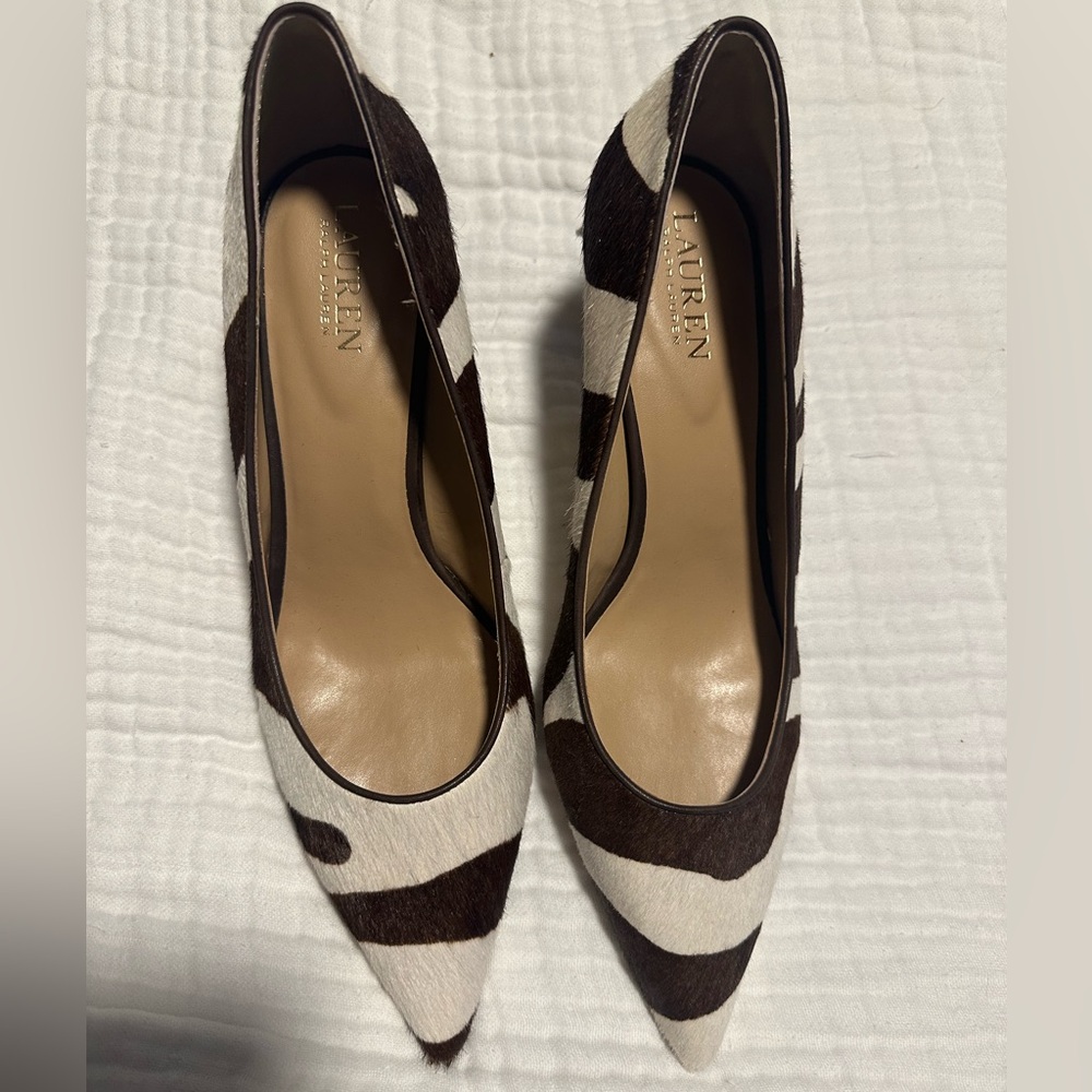 Ralph Lauren Lanette Haircalf Pumps 9B
